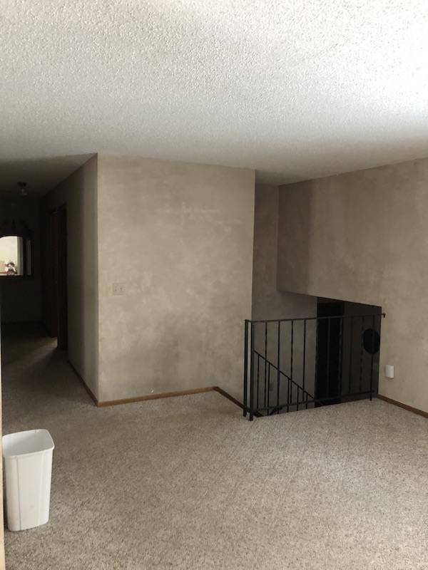 Living room looking toward the hall and entry