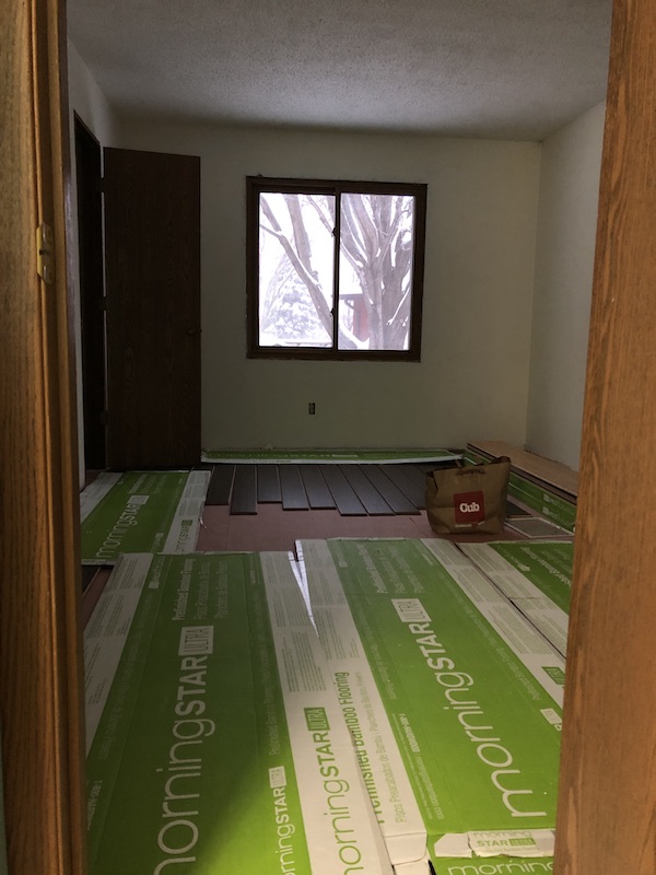 Master Bedroom Primed