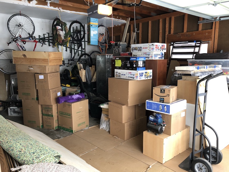 Garage was full with only half the POD unloaded