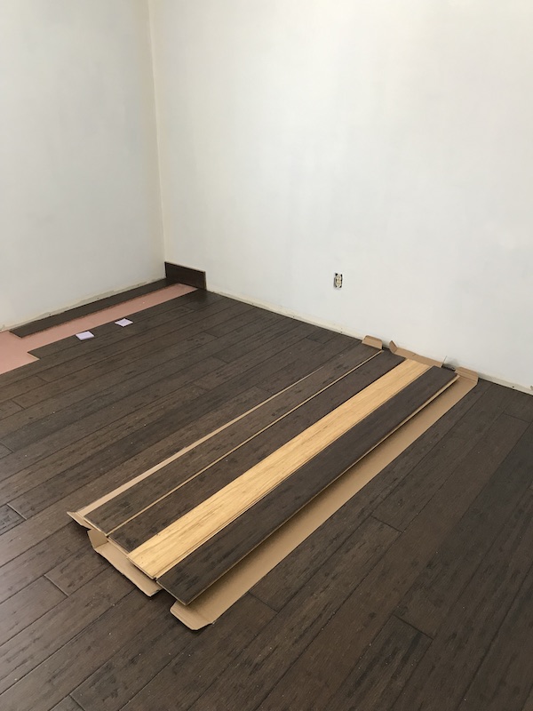 Floor almost done in my office