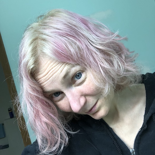 Freshly bleached & pinked hair