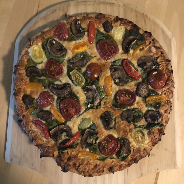 My first Green Egg pizza