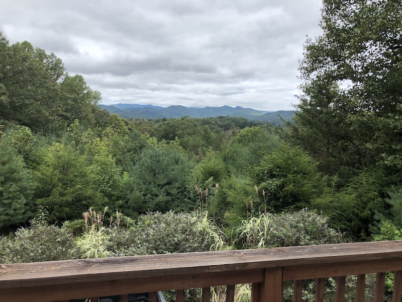 Mountain view from parents deck