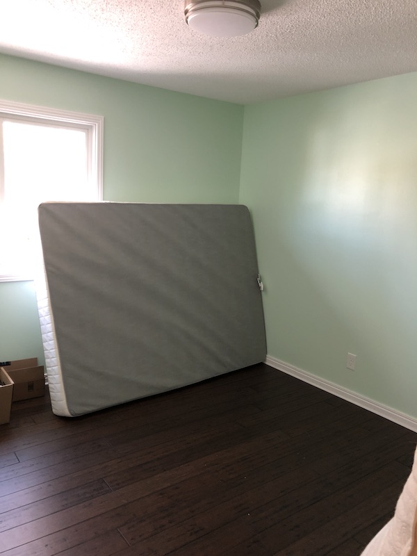 empty room with extra mattress