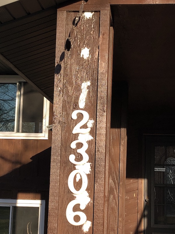 house number patched