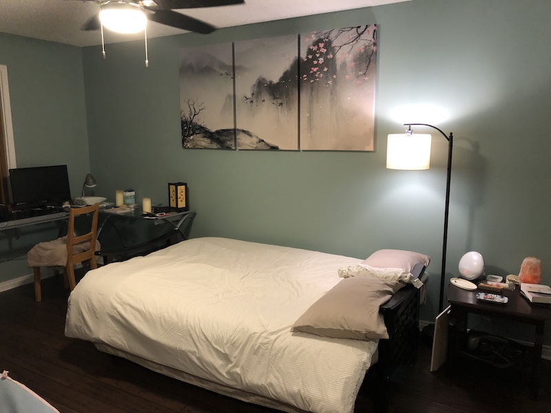 clean bedroom