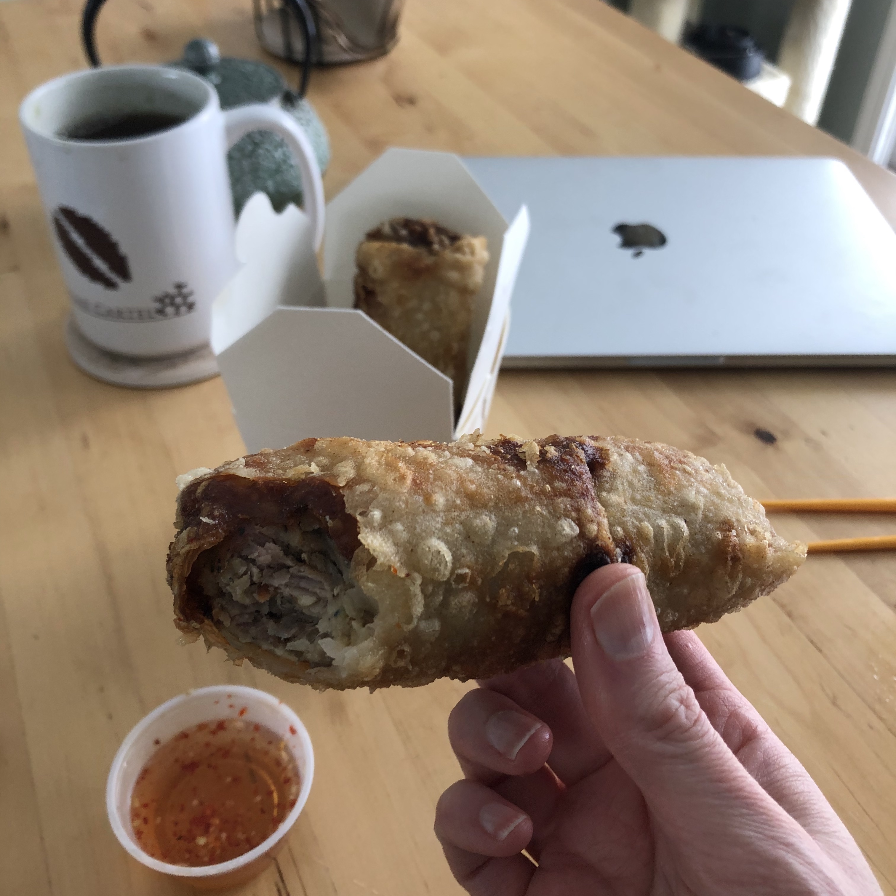 I WOK Asian Cuisine egg roll